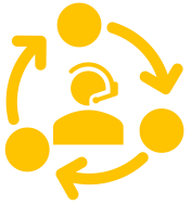 Employé lors d'un entretien-conseil